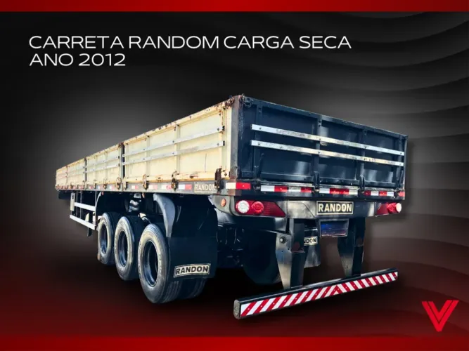Carreta Randon Carga Seca 12,40 x 2,55 com 2 suspensores