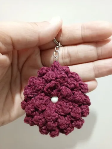 Chaveiro de crochê 