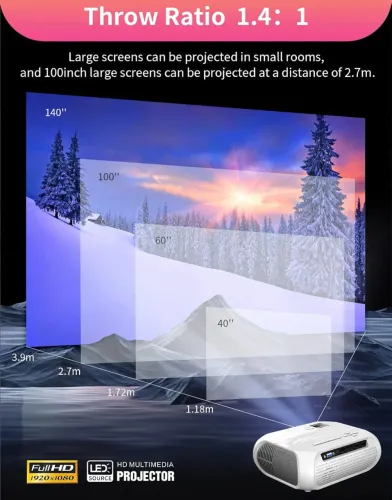 Projetor full hd semi novo