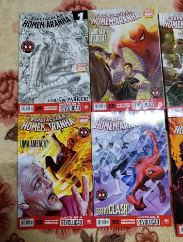 HQ lote colecao o espetacular homem aranha nova marvel 2015 (13 volumes+3 volumes)