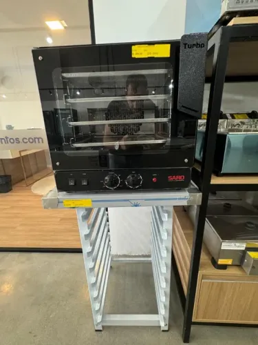 Forno eletrico 4 assadeiras 35x35 + bancada 60x60