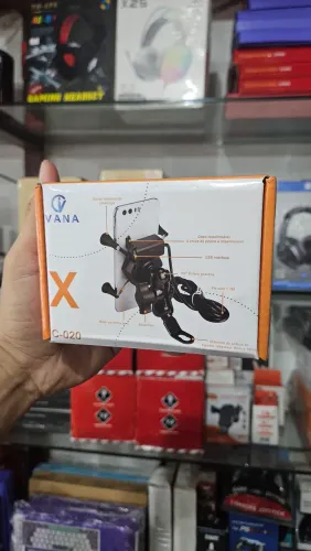 Suporte para celular de moto com garra usb