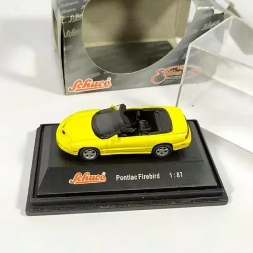 SCHUCO - Miniatura do veículo PONTIAC FIREBIRD, escala 1:87 - no blister e caixa originais