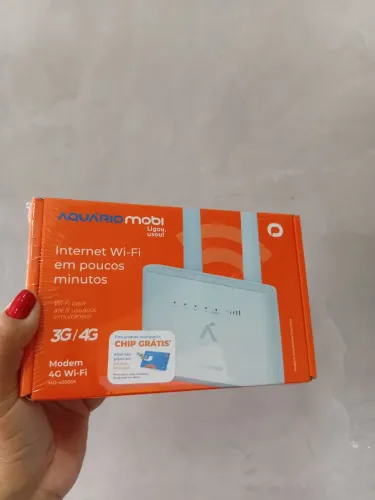 Modem Roteador 4G Wi-Fi Aquário Mobi