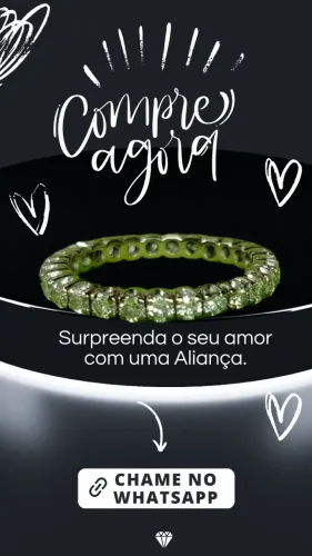 Aliança de Ouro 18k com Brilhante - Aro 19 | 3,9 gramas