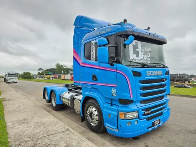 Scania R440 6x2 Ano 2013 Automático  Retarder Personalizado scania 60 anos brasil