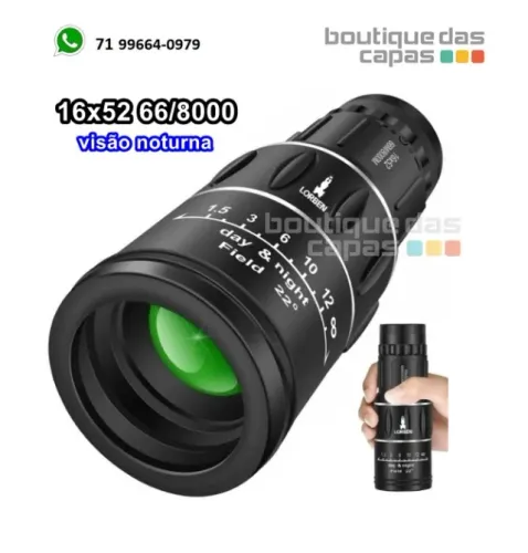 MONÓCULO PROFISSIONAL TÁTICO LUNAR TELESCÓPIO 16x16x52 - 66M / 8000M LELONG LE-2048