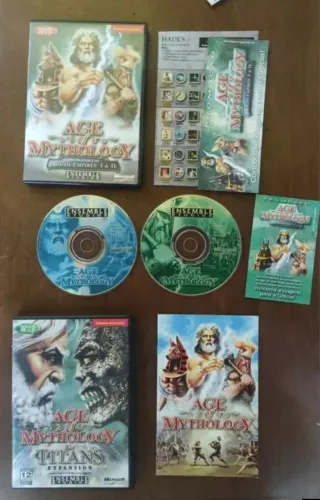 Age of Mythology + Expansão - PC CD-ROM clássico absoluto 