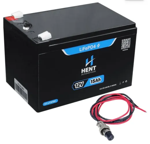 Bateria Lifepo4 12v 15ah Lítio 192wh Bms Bluetooth WhatsApp *