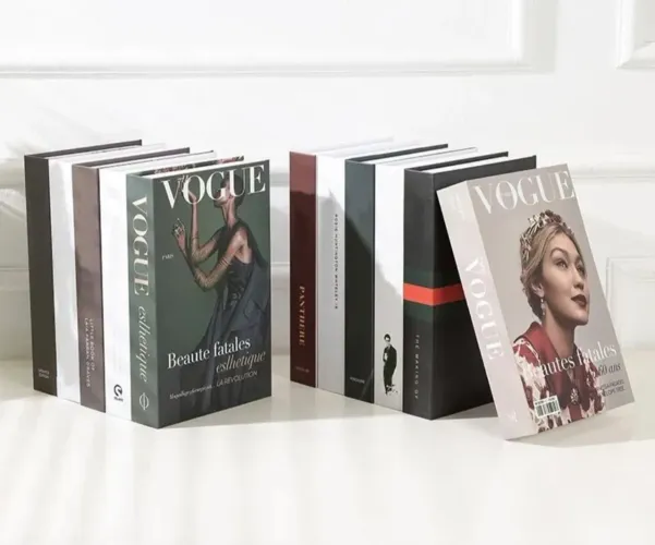 Livro caixa decorativo