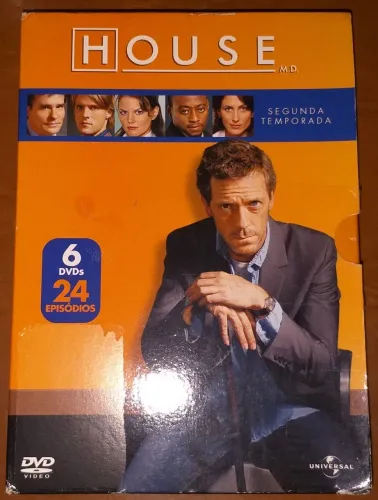 Pack Box Dr House Original 2a Segunda Temporada 6 Discos Impecáveis 24 Episódios 
