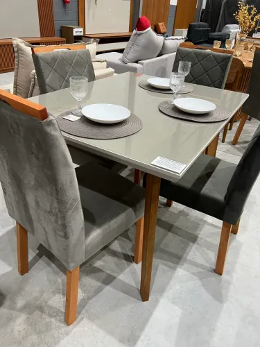 Mesa de Jantar 4 Cadeiras NOVO DIRETO DA FABRICA
