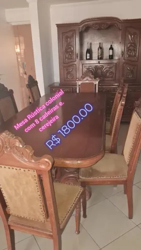 Mesa de Madeira Maciça (Cerejeira) em RONDONOPOLIS - MT