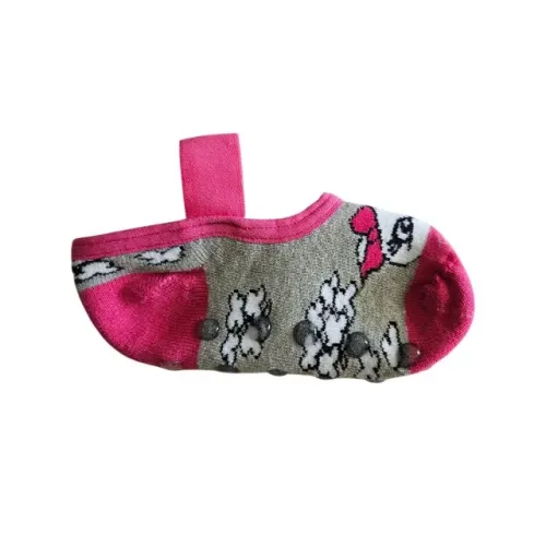 Meia Sapatilha Infantil Com Antiderrapante - Demillus