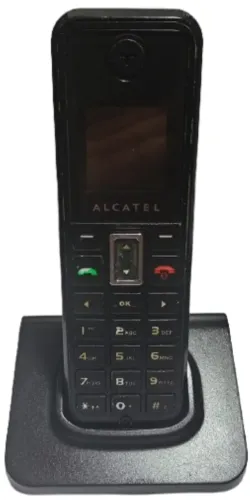 Telefone Sem Fio Alcatel MF100P Preto Visor Luminoso Identificação Chamadas