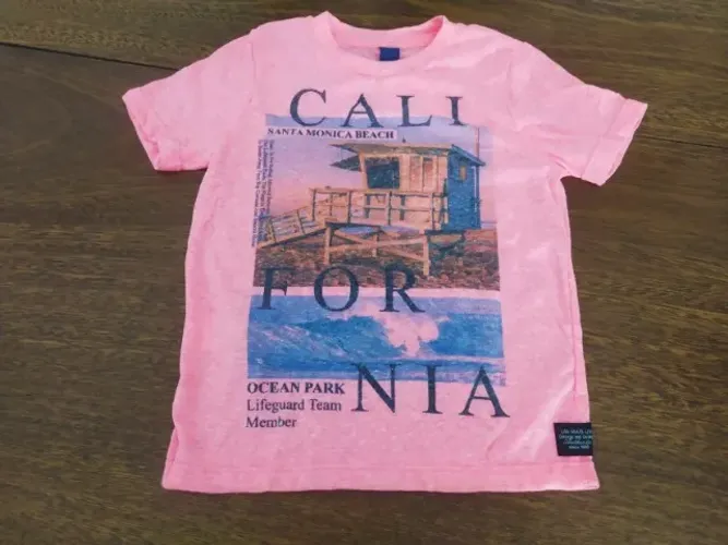 Camisa Para Criança Califórnia Da 1+1 - Tamanho 4 Anos