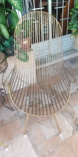 Duas Cadeiras de ferro para jardim/varanda/sala de estar década de 60 - antiguidade