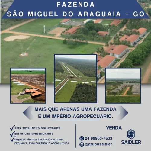 Fazenda Nova Piratininga, São Miguel do Araguaia - GO
