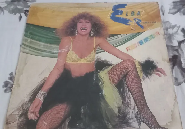LP DISCO VINIL Elba Ramalho fogo na mistura toca disco radiola vitrola som 3x1 toca fita 
