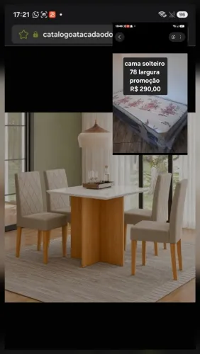 MESA 4C POLIMAN HELO QUADRADA 90X90 C/VIDRO OFF WHITE CAD JADE FREIJO