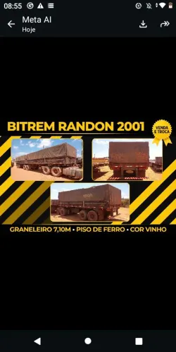 Bitrem 7.10mts,lastro ferro