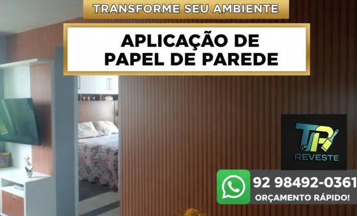 Aplicação de papel de parede 