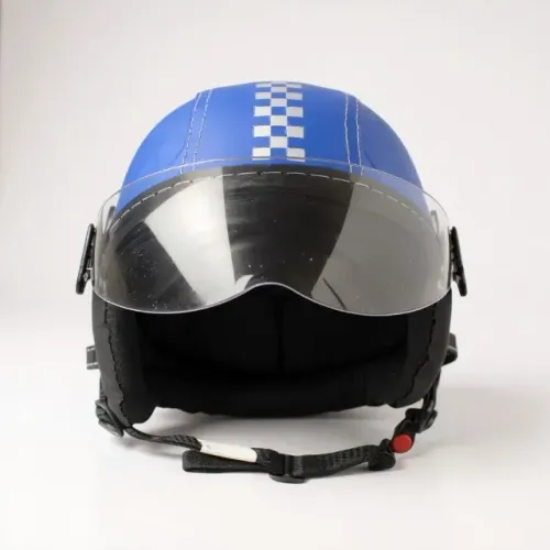 Capacete Coquinho Kraft Couro Viseira Cristal Scooter/Bike 22606