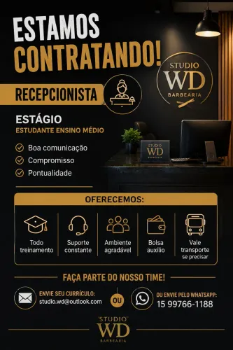 Recepcionista barbearia