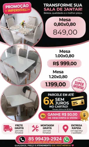 Mesa de jantar com cadeiras 
