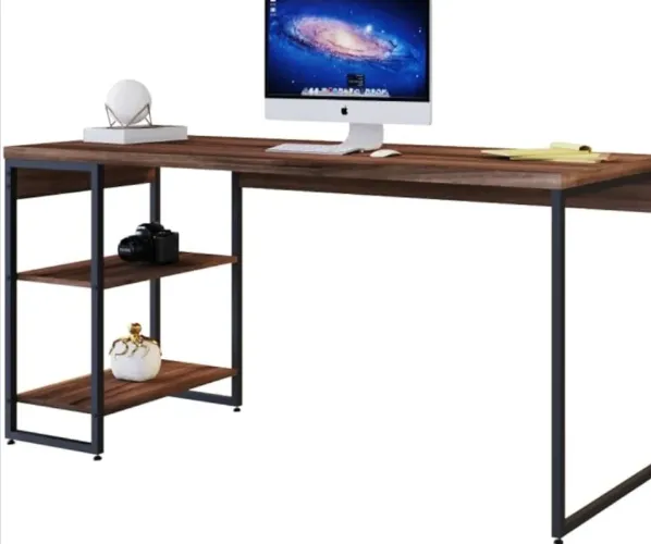 2 escrivaninhas/mesas estilo Industrial marrom preto 150cm