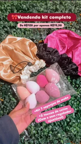Kit maquiagem e cuidados