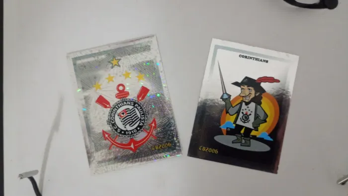 Figurinha escudo e mascote Corinthians brasileirão 2006