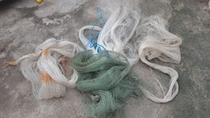 Tarrafas de pesca usadas