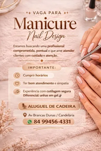 Espaço disponível pra aluguel de cadeira 