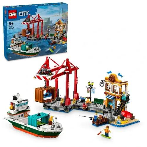 Lego City 60422 Porto Harbor Navio Novo Pronta Entrega