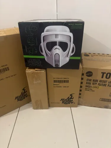 Star wars capacete eletrônico biker scout