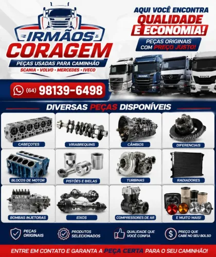 PEÇAS USADAS PARA CAMINHÕES SCANIA | VOLVO | MERCEDES | IVECO