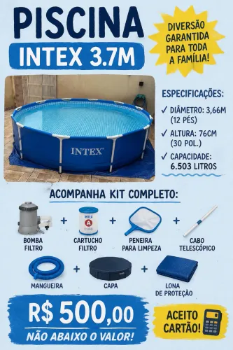 Piscina Intex 3,66m x 76cm - Completa!