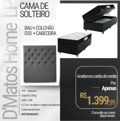 Canse Solteiro Baú