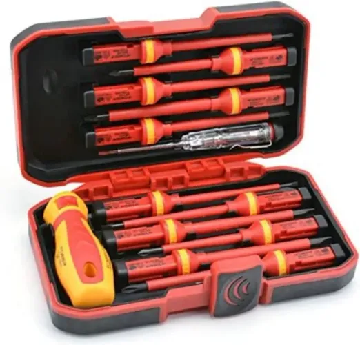 Conjunto de chave de fenda isolada RDEER 1000V 13 peças CR-V magnético