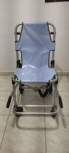 Cadeira de rodas para escada até 160kg dobrável leve transporte cadeirante idoso acamado