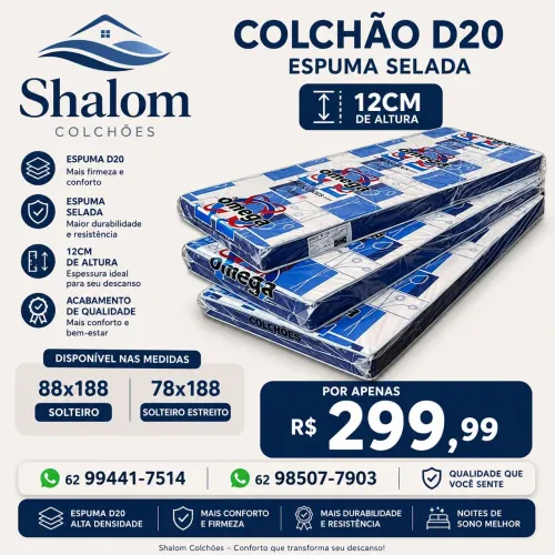 Colchão D20 solteiro