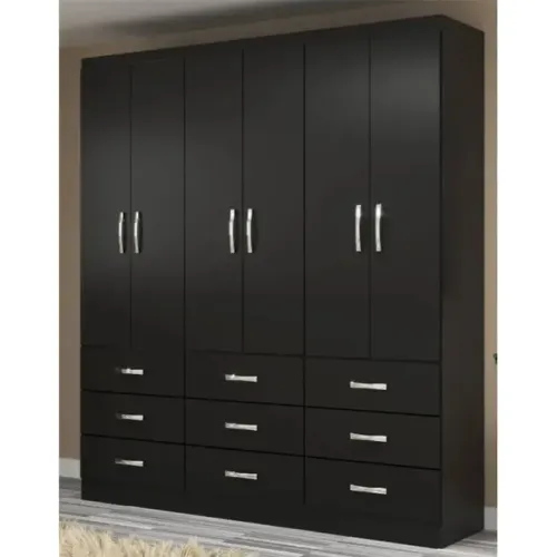 Espaço de Sobra! Guarda-Roupa Bergamo 6 Portas e 9 Gavetas NOVO, Cartão 12x!