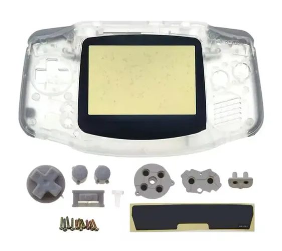 Carcaça transparente Game boy advanced completa
