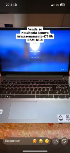Vendo notebook em perfeito estado e bem cuidado tudo funcionando 