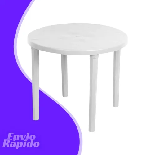 Mesa redonda de plástico mesa desmontável mesa grande de plástico