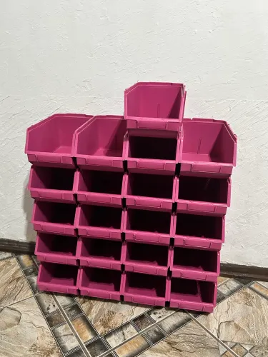 Kit Bin Organizadores Empilhaveis - Caixas organizadoras de estoque