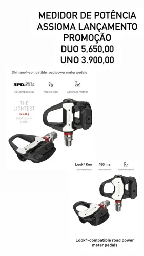 Pedal look Assioma uno modelo novo look ou Shimano 3.900,00