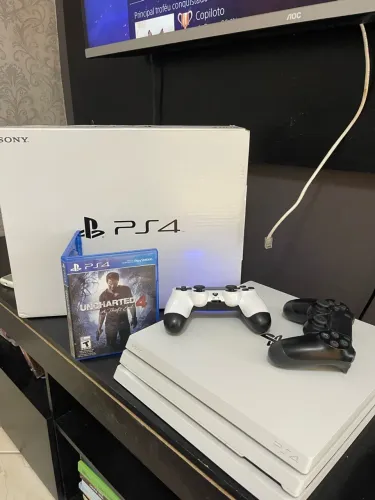 PS4 pro branco, edição de colecionador 