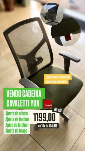 Cadeira de escritório cavaletti yon